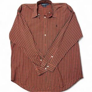 Ralph Lauren Men's Red Checkered Shirt